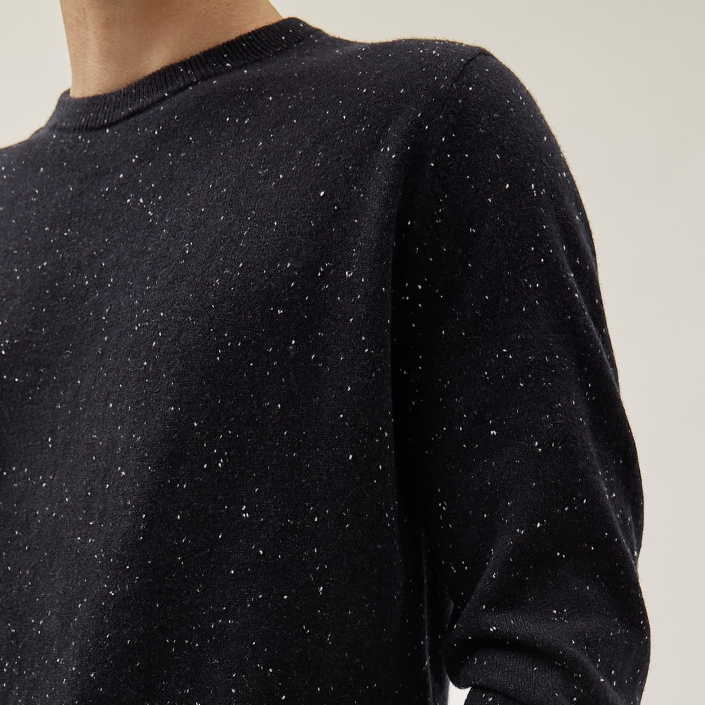 Everlane Navy Donegal Cashmere Crew